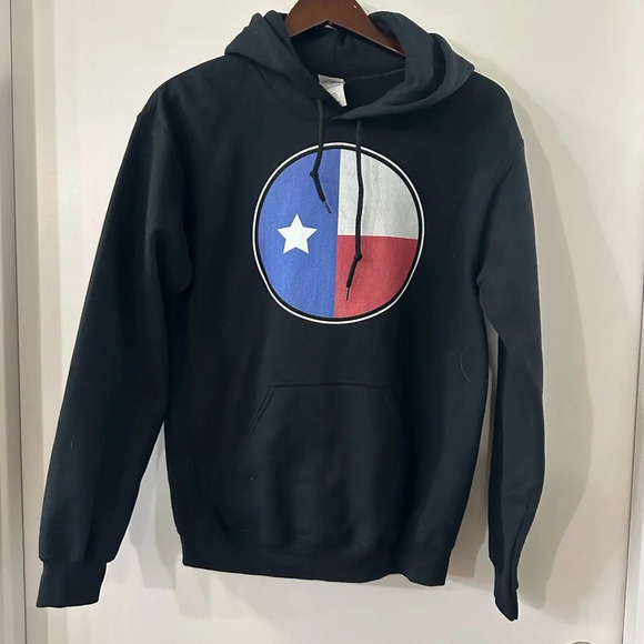 Adult Small Texas Flag Sweatshirt w hood - Picture 4 of 5